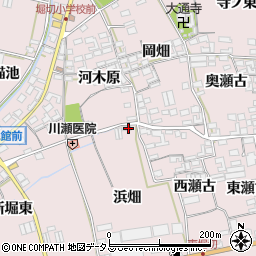 愛知県田原市堀切町浜畑周辺の地図