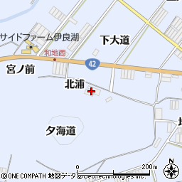 愛知県田原市和地町北浦周辺の地図