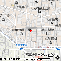 大阪府八尾市太田新町7丁目170周辺の地図