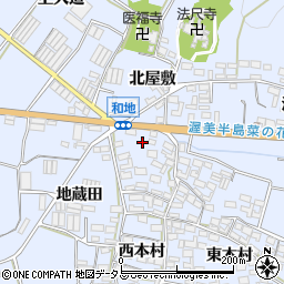 愛知県田原市和地町周辺の地図
