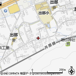 岡山県井原市上出部町163周辺の地図