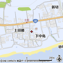 愛知県田原市和地町下中島88周辺の地図