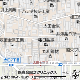 大阪府八尾市太田新町7丁目30周辺の地図