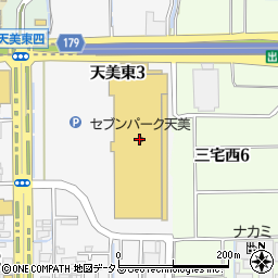 手芸の丸十・セブンパーク天美店周辺の地図