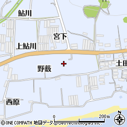 愛知県田原市和地町野薮周辺の地図