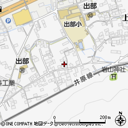 岡山県井原市上出部町162周辺の地図