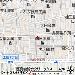 大阪府八尾市太田新町7丁目29周辺の地図