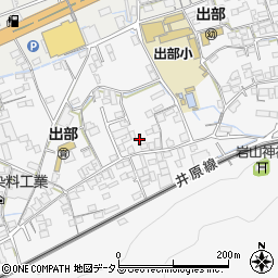 岡山県井原市上出部町156周辺の地図