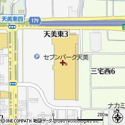 デコホームセブンパーク天美店周辺の地図