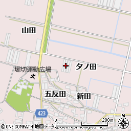 愛知県田原市堀切町夕ノ田48周辺の地図
