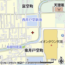 奈良県天理市東井戸堂町周辺の地図