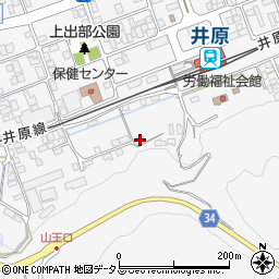 岡山県井原市上出部町959周辺の地図