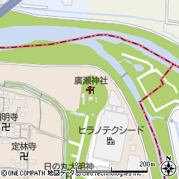 廣瀬神社周辺の地図