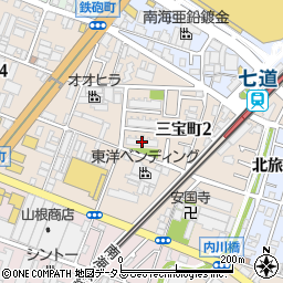 カルム堺Ｃ棟周辺の地図