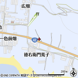 愛知県田原市和地町徳右衛門荒子周辺の地図