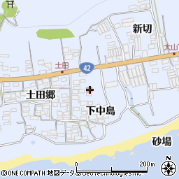 愛知県田原市和地町下中島50周辺の地図