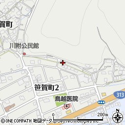岡山県井原市笹賀町890周辺の地図