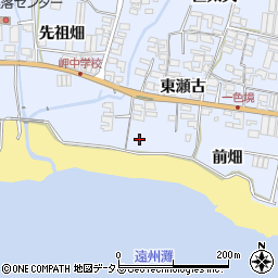 愛知県田原市小塩津町東瀬古53周辺の地図