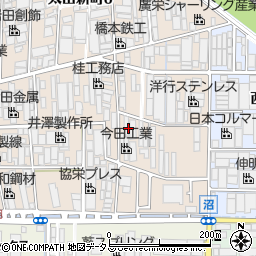 大阪府八尾市太田新町9丁目周辺の地図