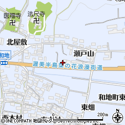 和地郵便局周辺の地図