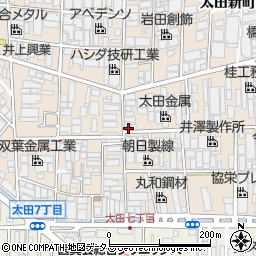 大阪府八尾市太田新町7丁目21周辺の地図