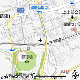 岡山県井原市上出部町676周辺の地図