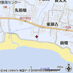 愛知県田原市小塩津町東瀬古54周辺の地図