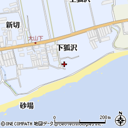 愛知県田原市和地町下狐沢33周辺の地図