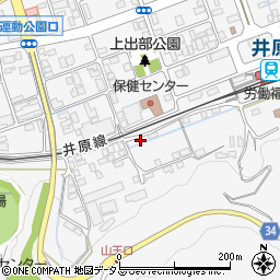 岡山県井原市上出部町1016周辺の地図