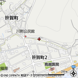 岡山県井原市笹賀町888周辺の地図