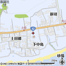 愛知県田原市和地町下中島97周辺の地図