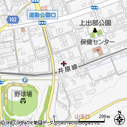 岡山県井原市上出部町672周辺の地図