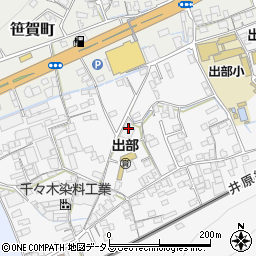 岡山県井原市上出部町184周辺の地図