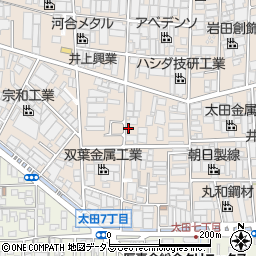 大阪府八尾市太田新町7丁目106周辺の地図