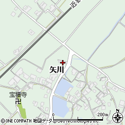 三重県名張市矢川36-1周辺の地図