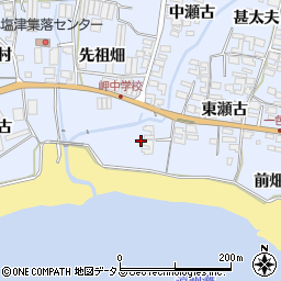 愛知県田原市小塩津町東瀬古60周辺の地図