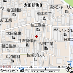 大阪府八尾市太田新町9丁目145周辺の地図