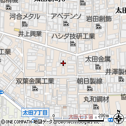 大阪府八尾市太田新町7丁目114周辺の地図