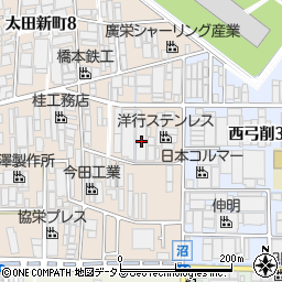 大阪府八尾市太田新町9丁目11周辺の地図