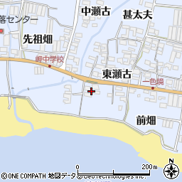 愛知県田原市小塩津町東瀬古48周辺の地図