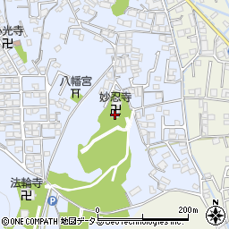 妙忍寺周辺の地図