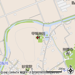 甲弩神社周辺の地図