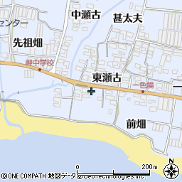 愛知県田原市小塩津町東瀬古50周辺の地図