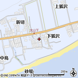 愛知県田原市和地町（下狐沢）周辺の地図
