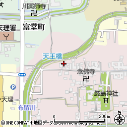 奈良県天理市田町491周辺の地図