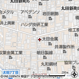 大阪府八尾市太田新町7丁目17周辺の地図