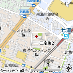 カルム堺Ａ棟周辺の地図