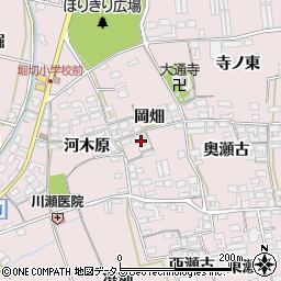 愛知県田原市堀切町岡畑周辺の地図