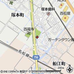 塚本町公民館周辺の地図