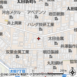 大阪府八尾市太田新町7丁目81周辺の地図